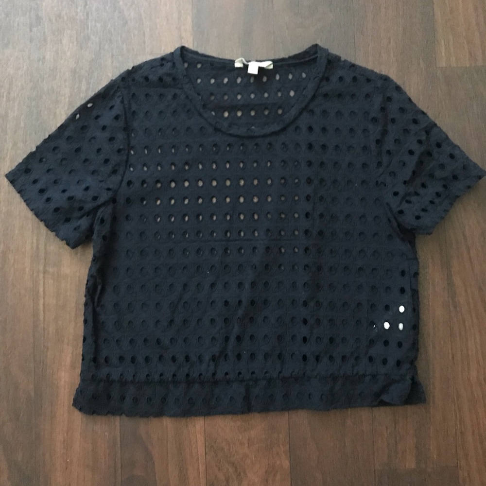 Banana Republic lace eyelet crop, medium